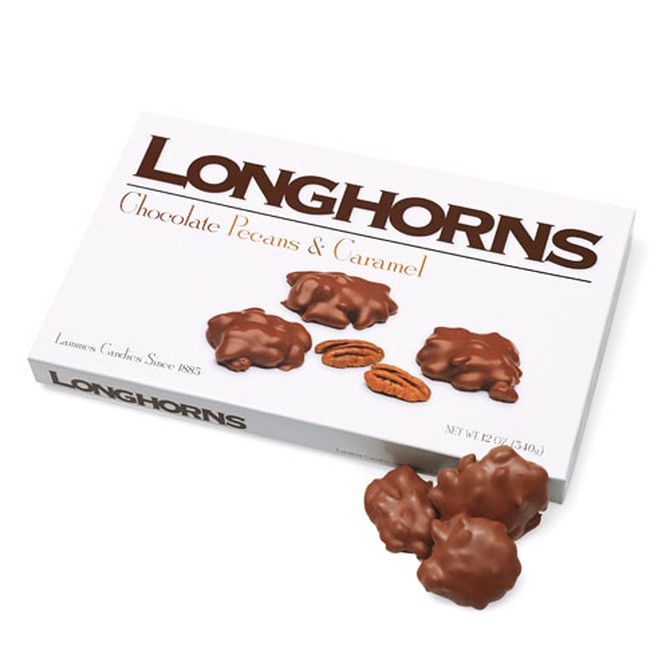Longhorns Chocolate Pecans and Caramel