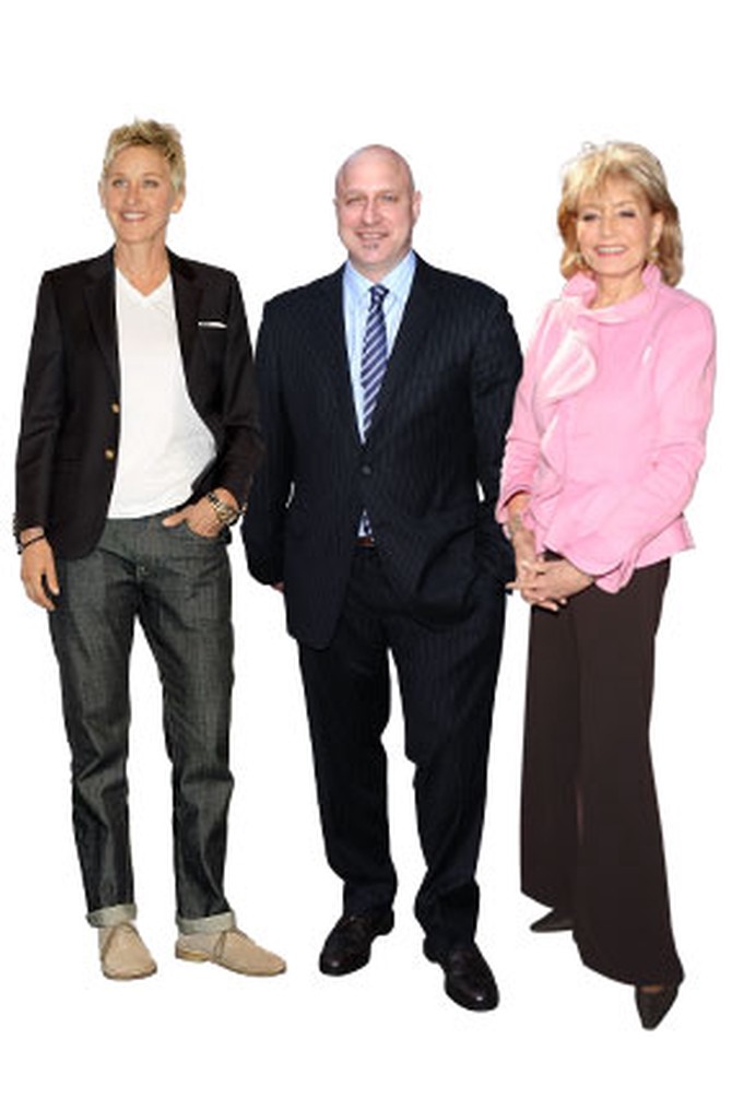 Ellen DeGeneres, Tom Colicchio, Barbara Walters