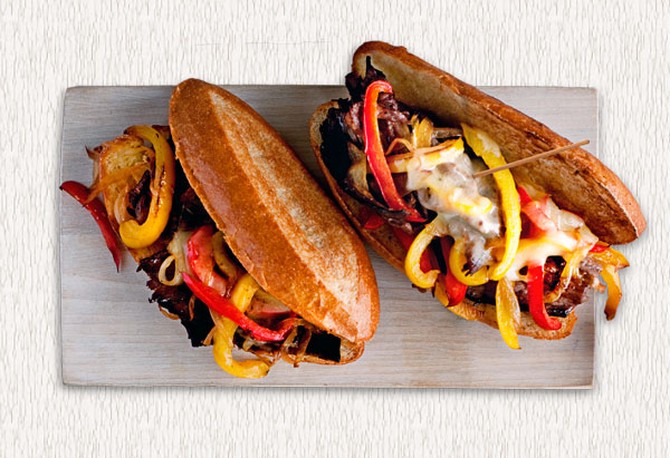 Cheesesteaks with Peppers and Onions