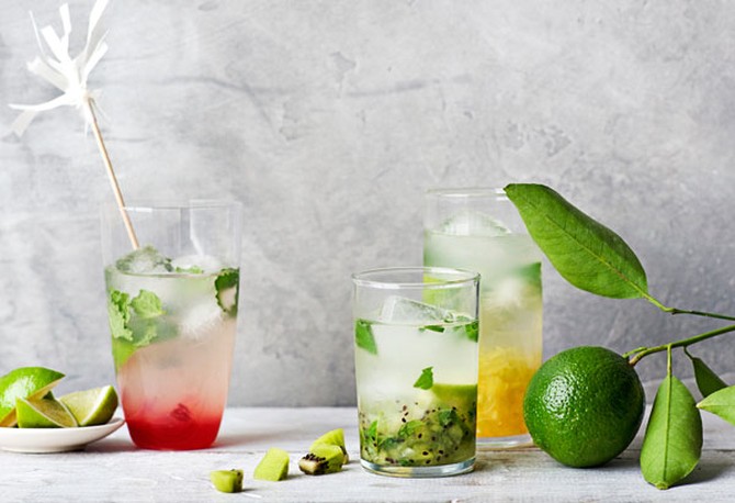 Fruity designer cocktails