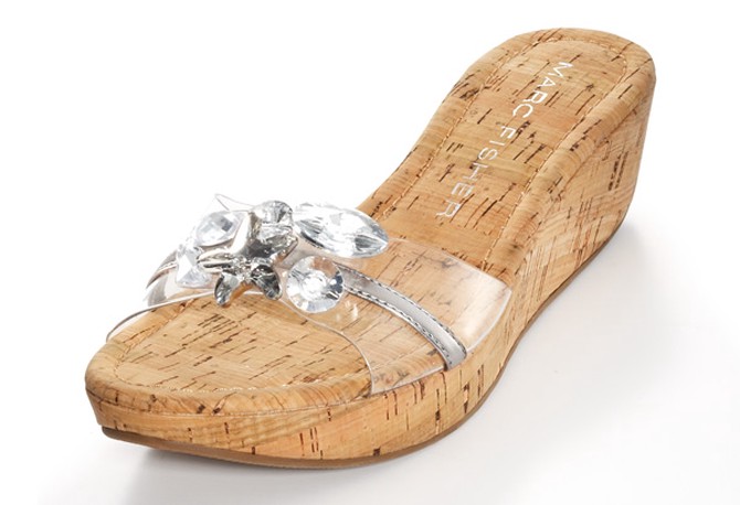jeweled wedge sandals