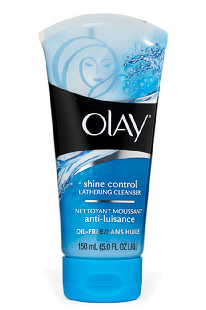 Olay shine control lathering cleanser