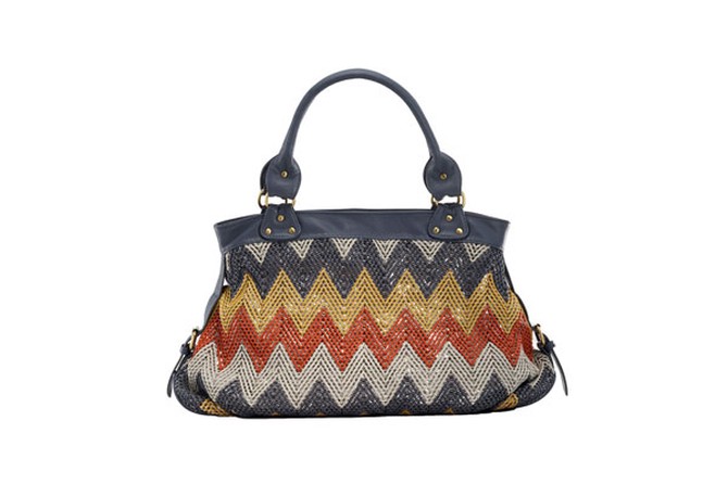 handbag with crochet detail