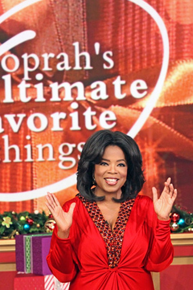 Oprah during her final "Favorite Things" show