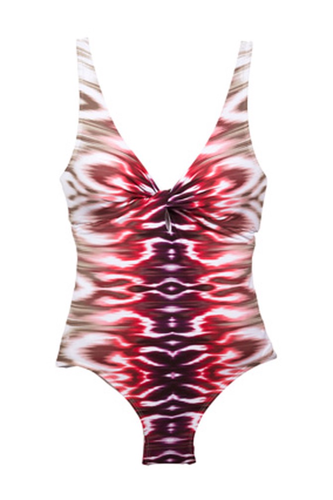 Carmen Marc Valvo printed one-piece swimsuit