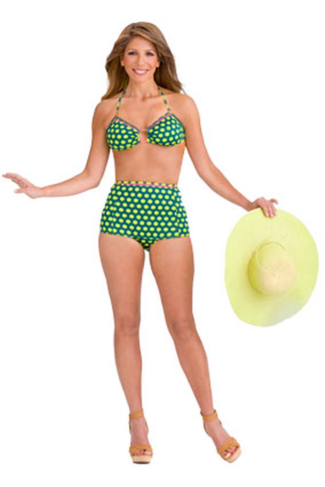 Swimsuit for small-busted woman
