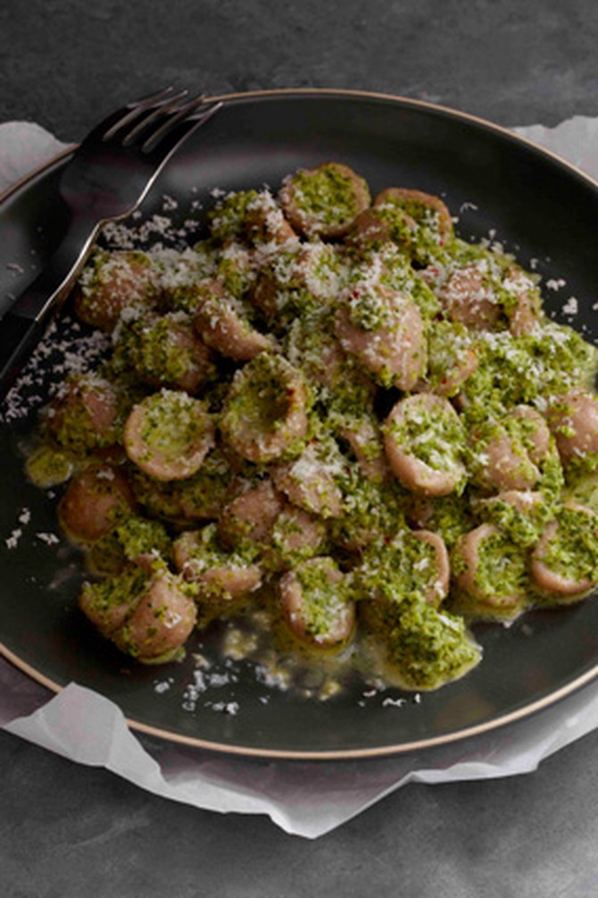 Orecchiette with Creamy Broccoli Sauce