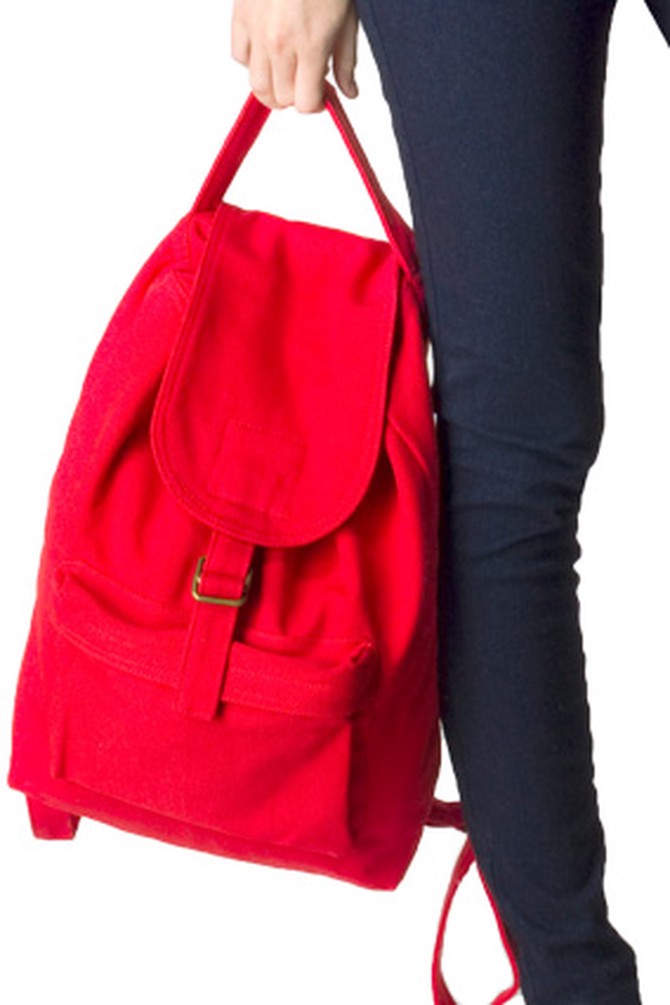 Baggu red backpack