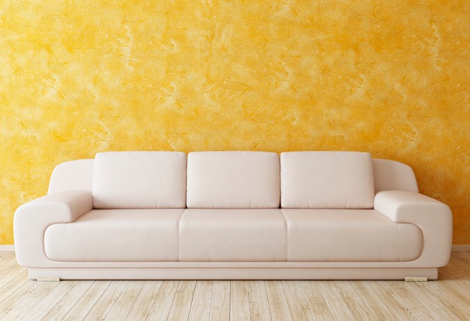 Couch with curved edges