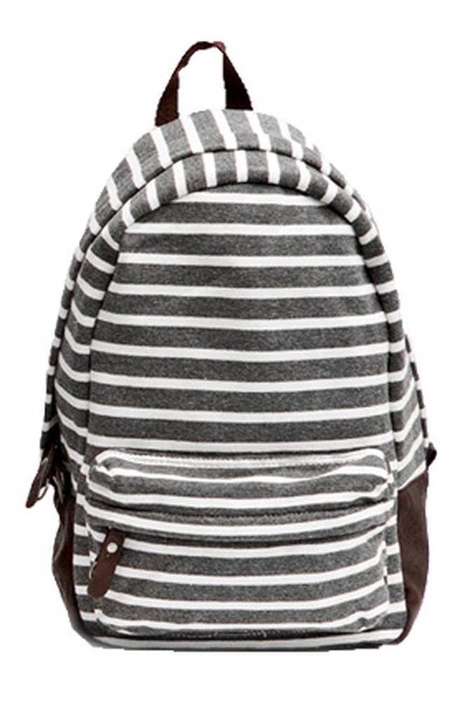 Poketo striped backpack