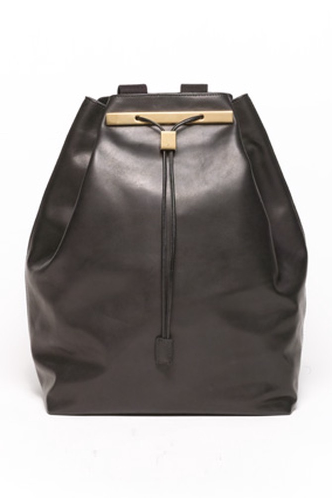The Row leather backpack