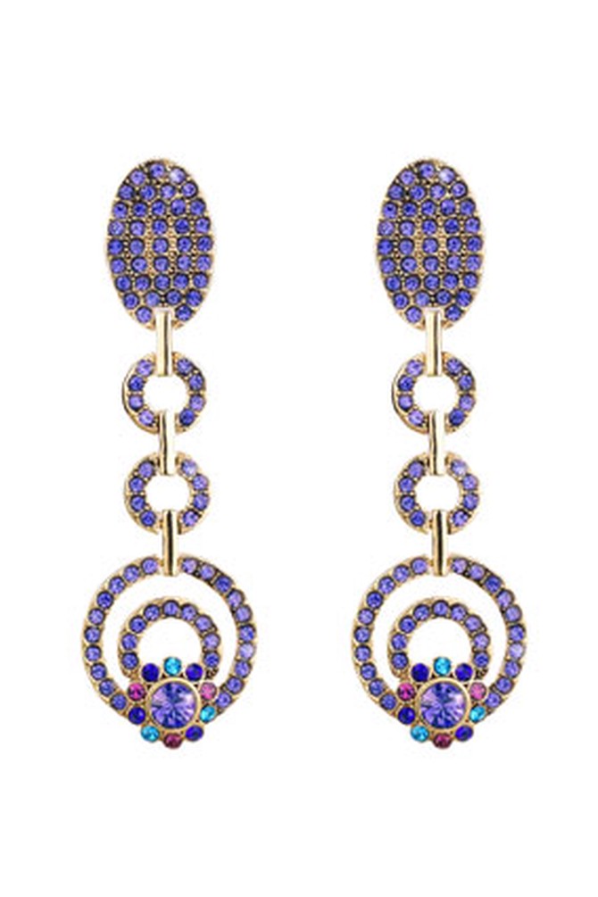 pave crystal earrings