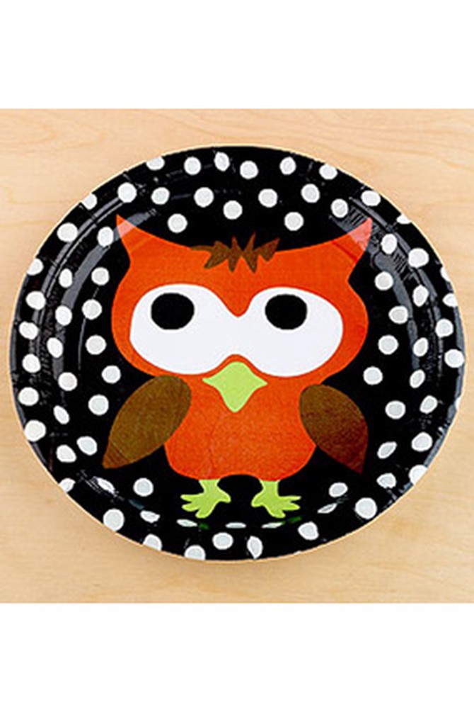 Owl paper plates