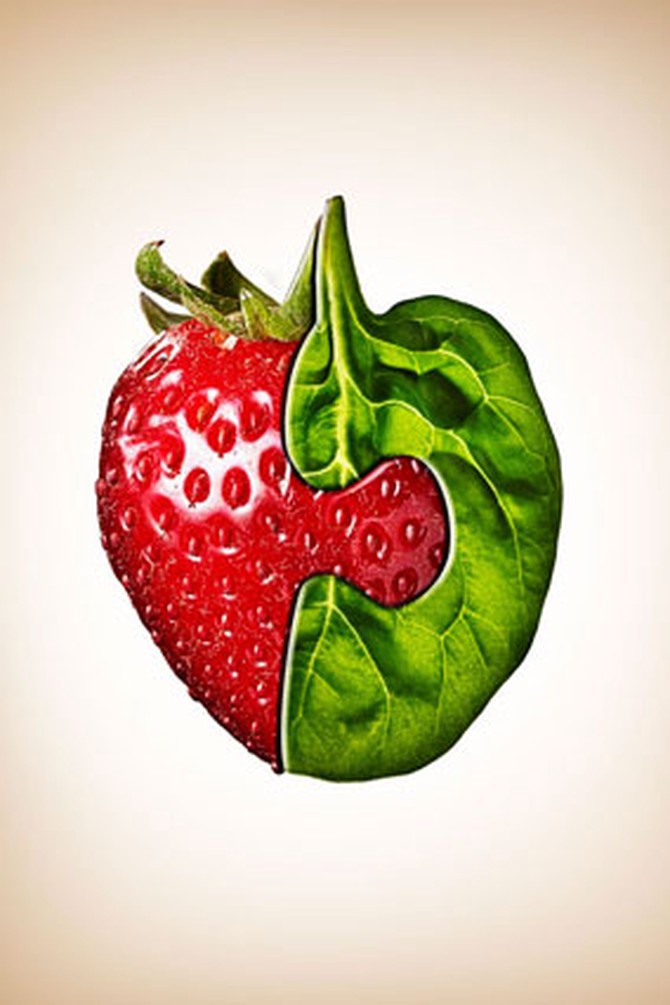 Strawberry Leaf Graphic
