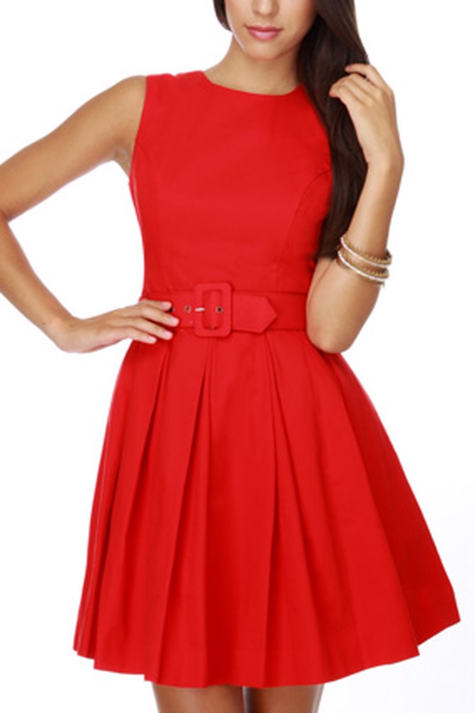 BB Dakota red dress