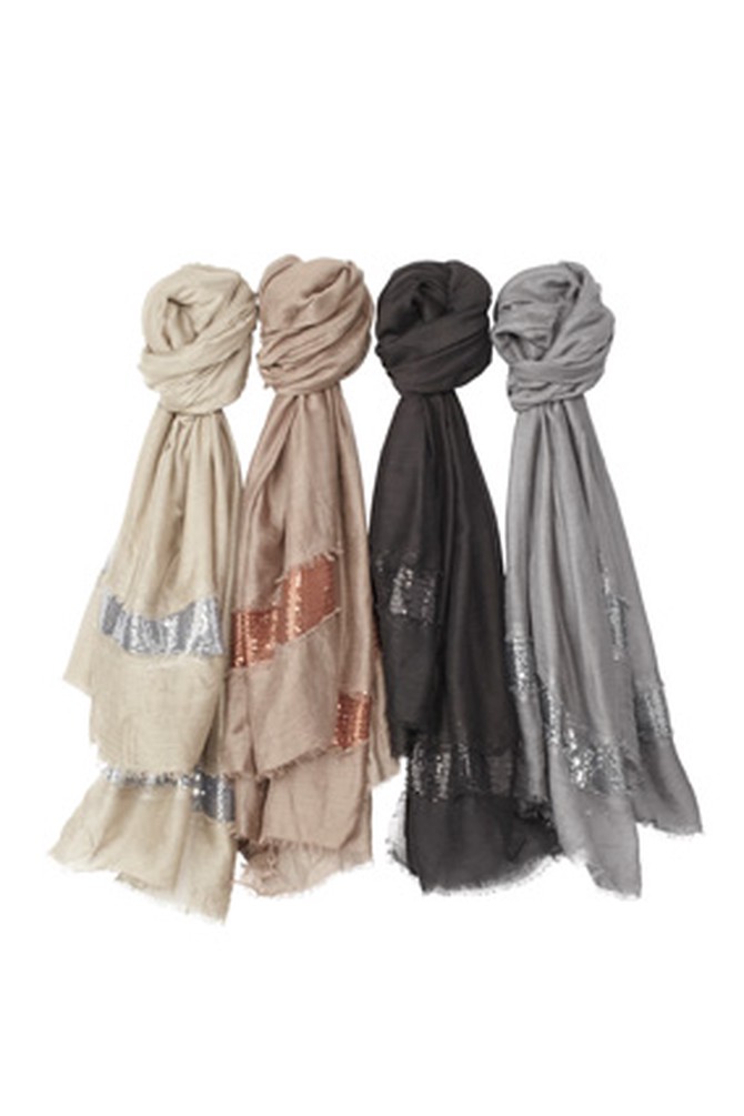 East Cloud sparkly scarves