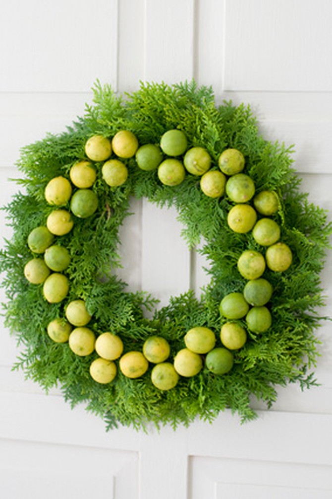 lime wreath