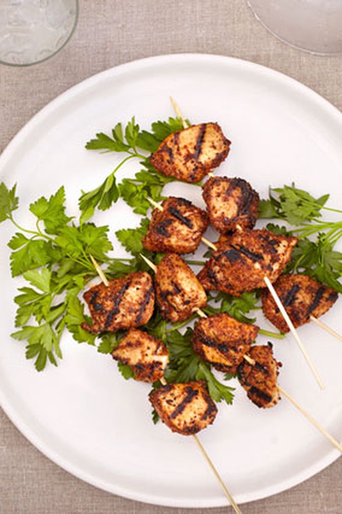 Chicken Kebabs with Chimichurri