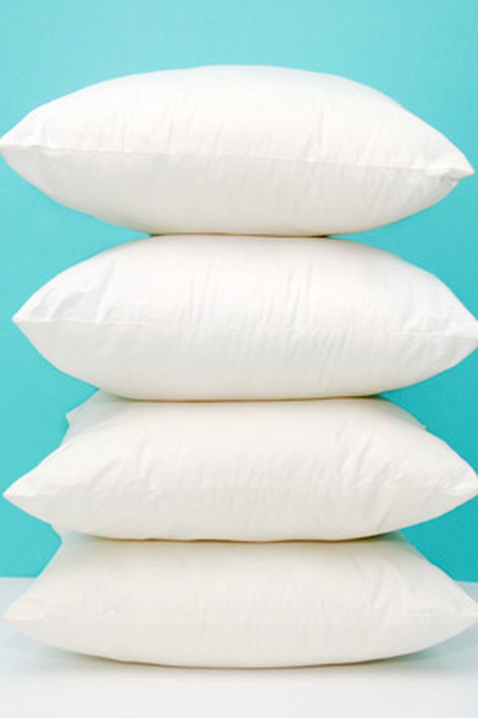 Stack of white pillows