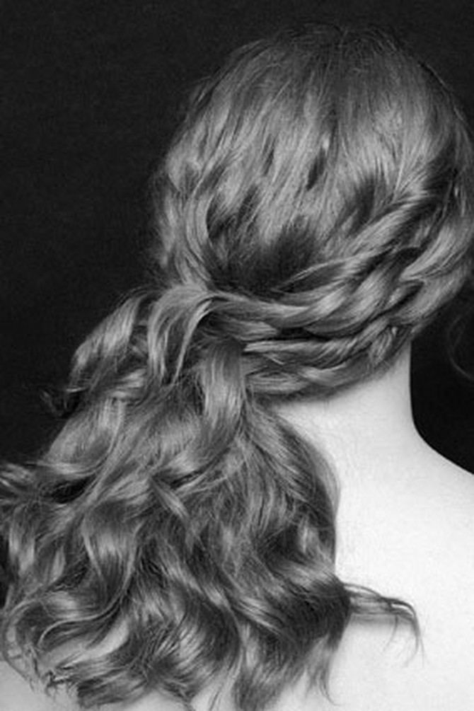 Glamourous side-sweep updo
