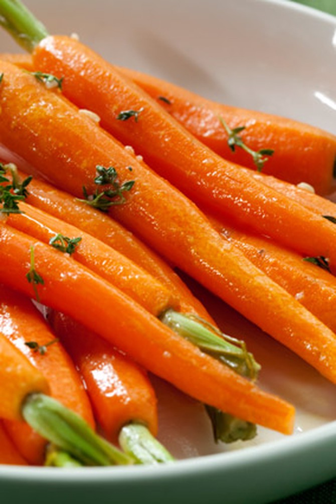 Baby Carrots with Orange Glaze