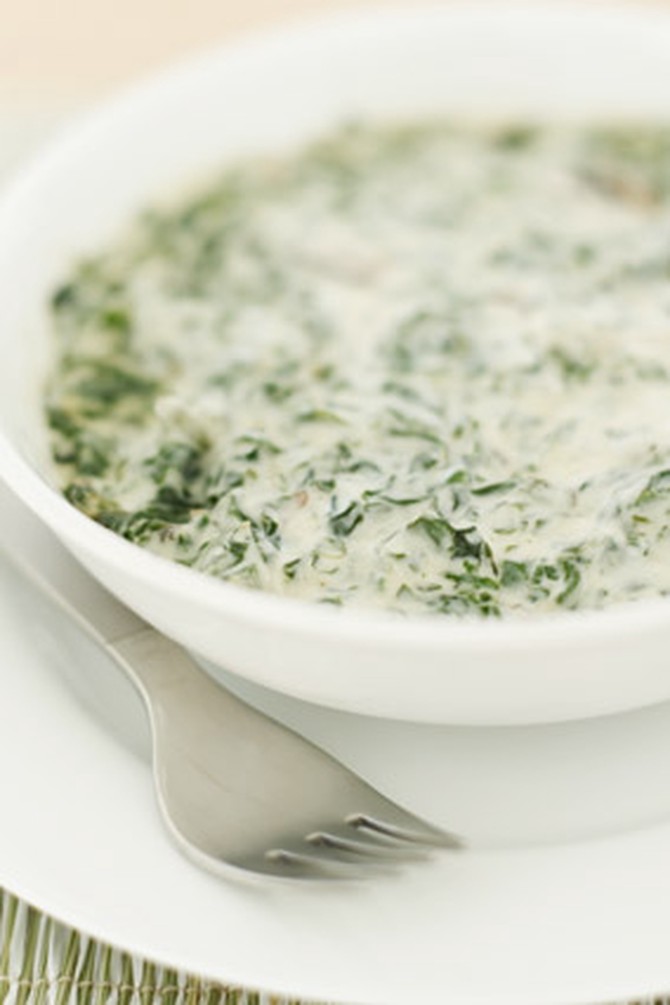 Creamed Parmesan Spinach