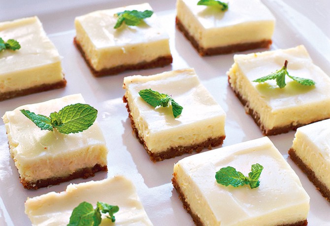 Mini Cheesecake Squares