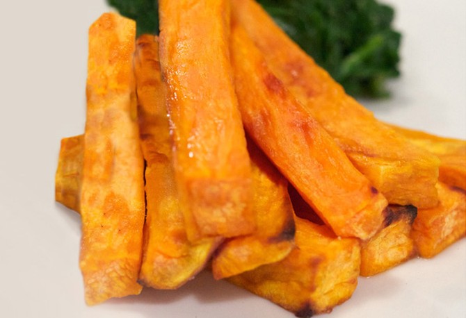 Sweet and Spicy Sweet Potato Wedges