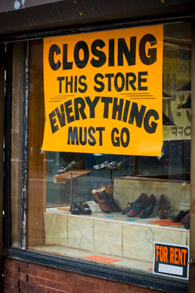 Store closing and liquidating