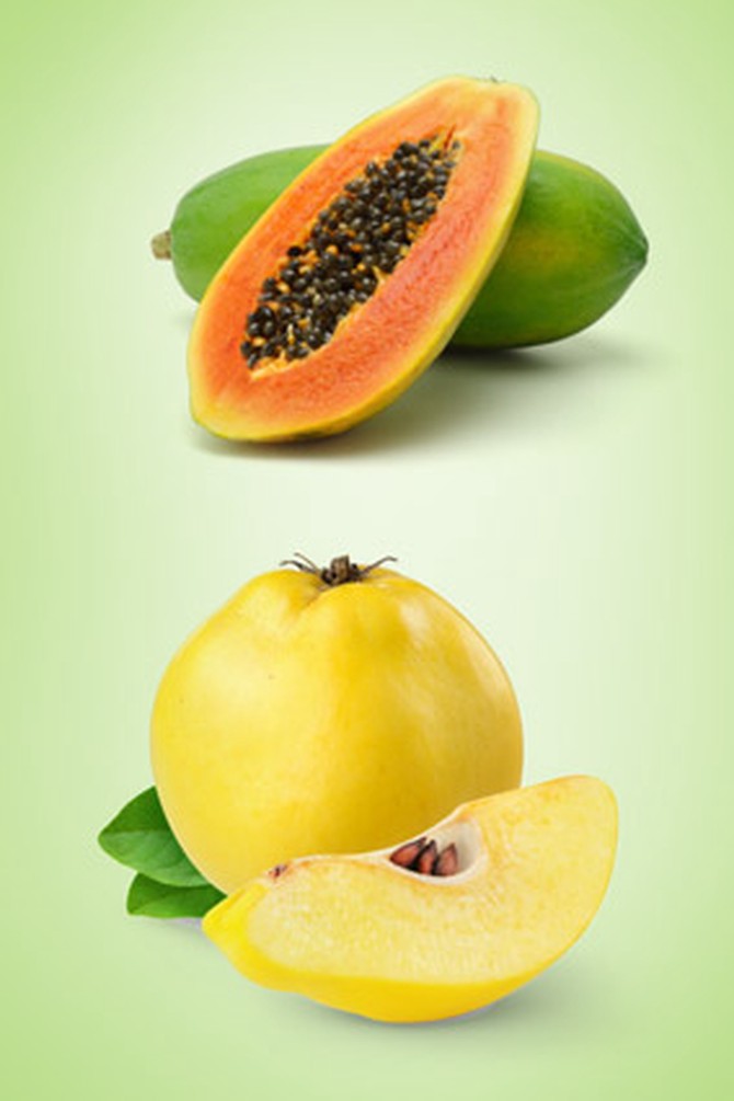 papaya and quince