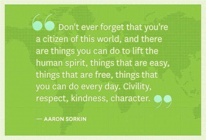 Aaron Sorkin quote