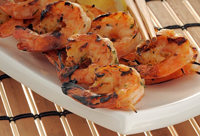 Barbecued shrimp