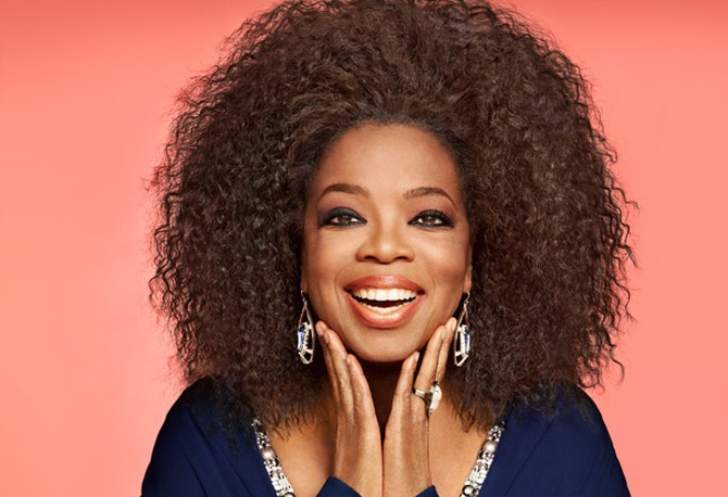 Oprah's natural hair