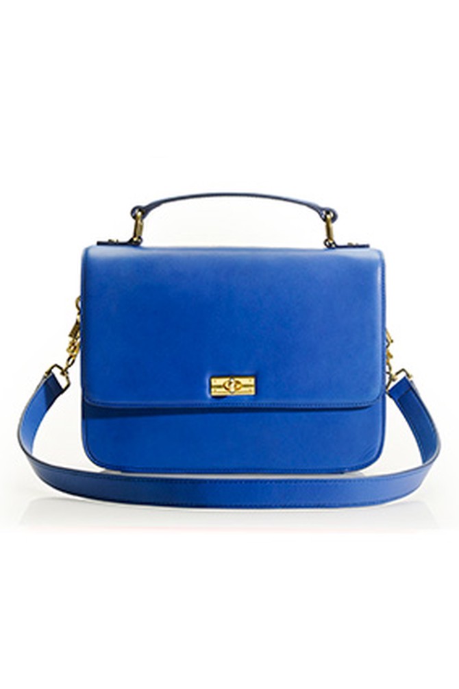 J.Crew blue leather purse
