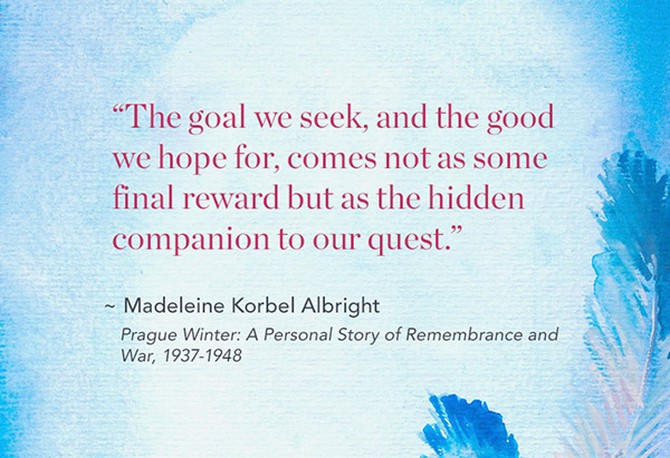 Madeline Albright memoir quote