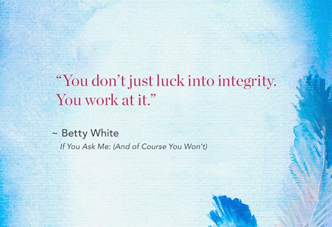 Betty White memoir quote