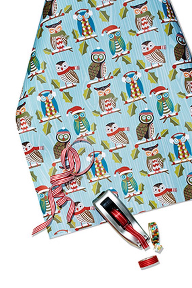 owl wrapping paper