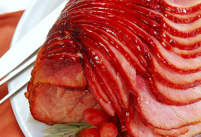 Baked country ham