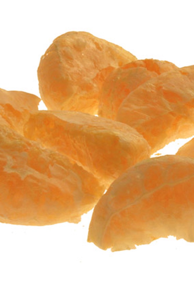 Freeze-dried tangerines