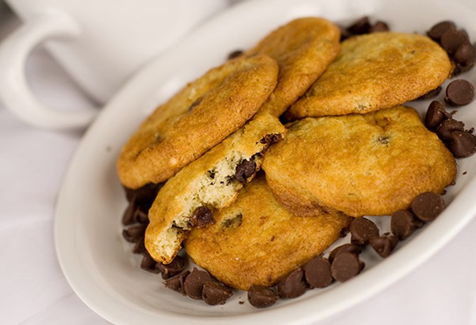 banana chocolate cookies