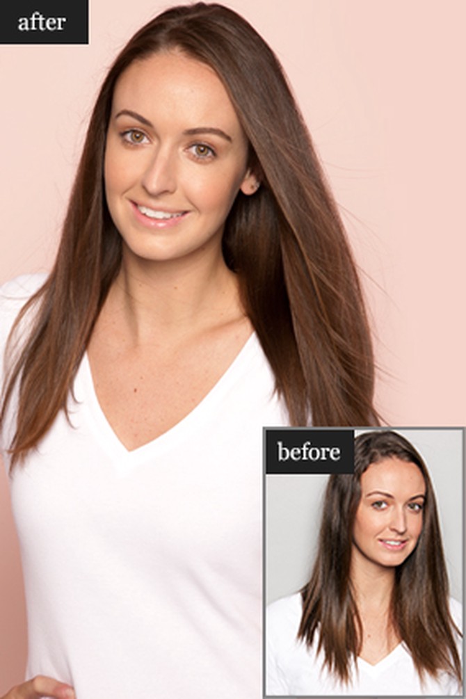Kristina Lepore's hair makeover before and after