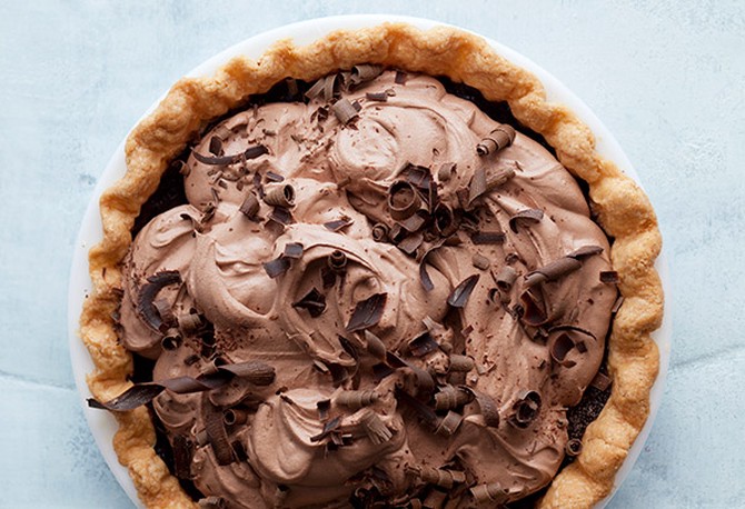 double chocolate cream pie