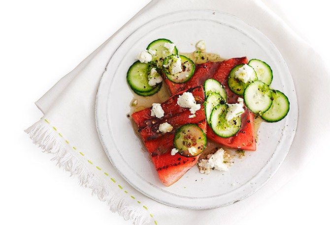 Grilled watermelon