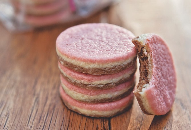 Tricolored Peppermint-Striped Cookies