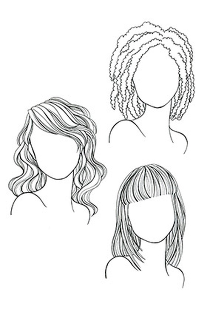 Face shapes and hairstyles