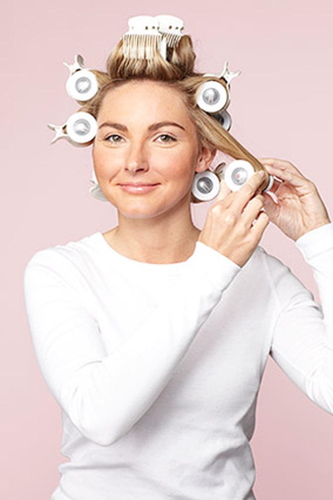 How to Get Shiny, Bouncy Hair with Hot Rollers