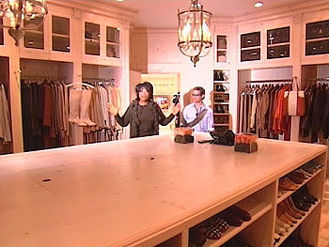Oprah's closet is organized like a personal store.
