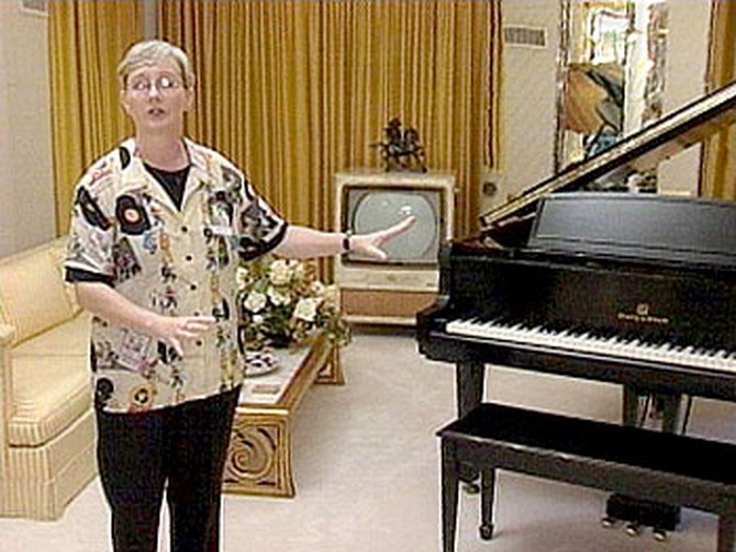 A tour of Graceland's music room.