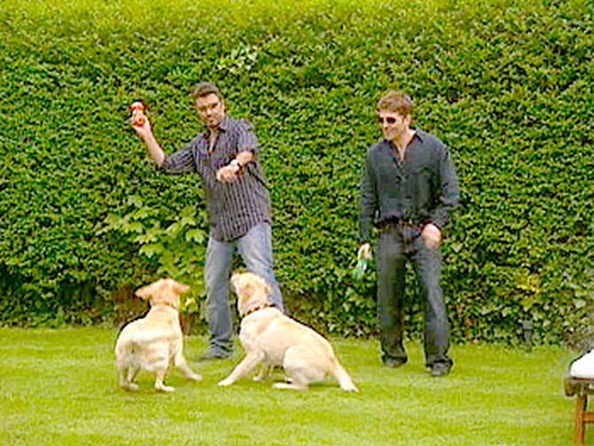 George, Kenny and dogs