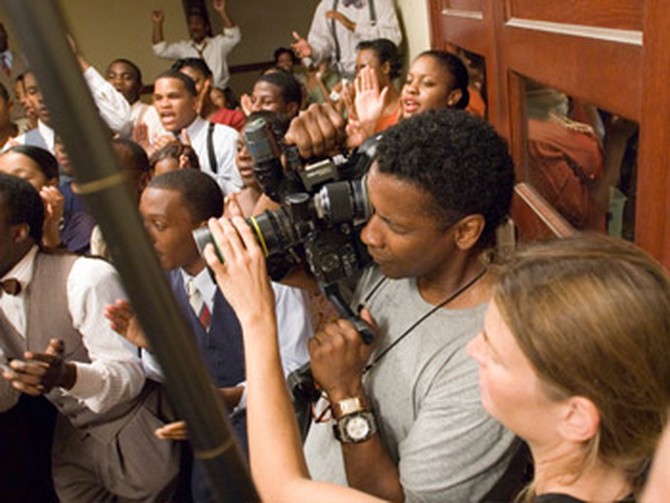 Denzel Washington shoots 'The Great Debaters.'